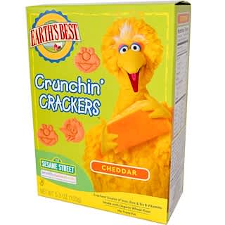 Earth's Best, Organic Crunchin' Crackers, Cheddar, 5.3 oz (150 g)