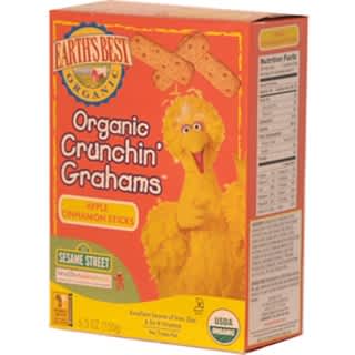 Earth's Best, Organic Crunchin´ Grahams, Apple Cinnamon Sticks, 5.3 oz (150 g)