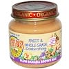 Organic Baby Food, Fruit & Whole Grain Combinations, Plum Banana Brown Rice, 4 oz (113 g)