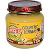 Country Dinner, 비프, 케럿 & 콘, 2, 6 개월 & 이상용, 4.0 oz (113 g)