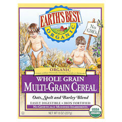 Earth's Best, Earth's Best, 有機全麥多種穀物麥片，8盎司（227克）