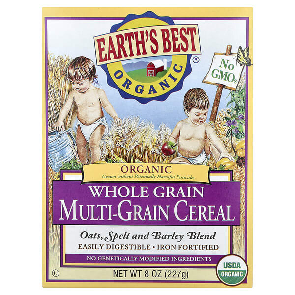Earth's Best, Earth's Best, 유기농 통곡물 멀티그레인 시리얼, 8 oz (227 g)