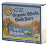 Kidz Organic Whole Grain Bars, Apple Blueberry, 6 Bars, 0.74 oz (21 g) Each