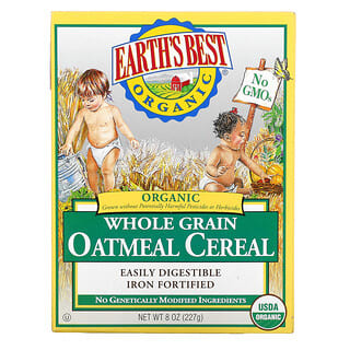 Earth's Best, Cereal de Aveia Orgânico Integral, 227 g (8 oz)