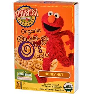 Earth's Best, Organic On-the-Go O's Cereal, Honey Nut, 6.5 oz (184 g)