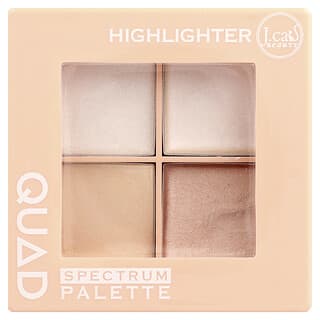 J.Cat Beauty, Enlumineur pour palette visage QUAD Spectrum, QSP101, 6 g