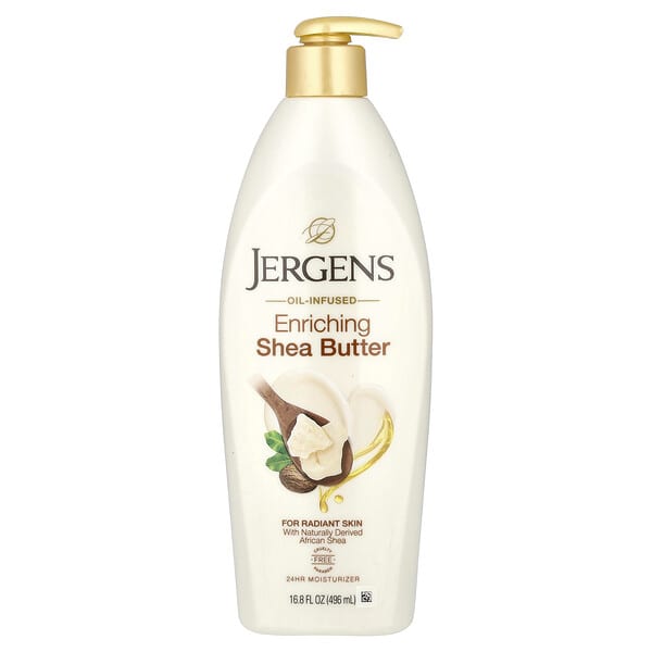 Jergens, 濃縮乳木果油潤膚霜，添加精油成分，16.8 液量盎司（496毫升）