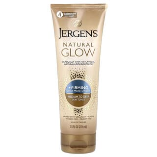 Jergens, Natural Glow, hidratante firmador de uso diário, pele média a bronzeada, 7,5 fl oz (221 ml)