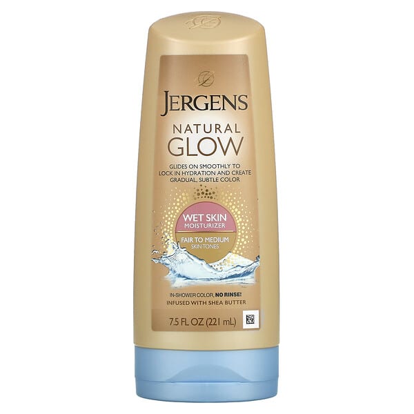 Jergens, Natural Glow, Wet Skin Moisturizer, Fair to Medium, 7.5 fl oz (221 ml)