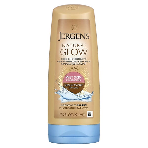 Jergens, Natural Glow, Wet Skin Moisturizer, Medium to Tan, 7.5 fl oz (221 ml)