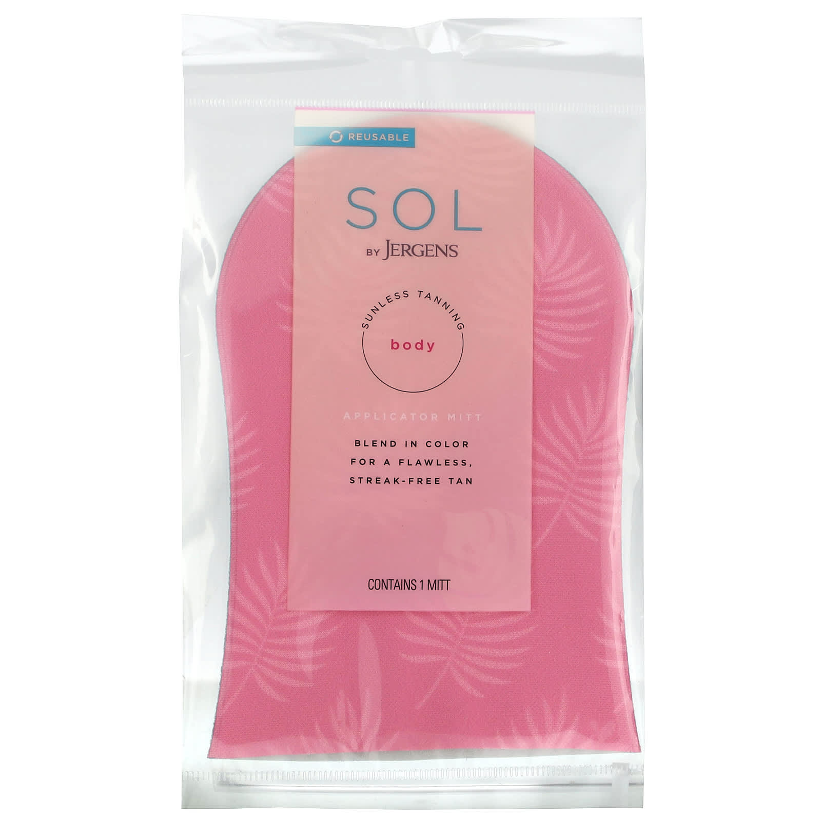 Jergens, Sol, Reusable Sunless Tanning Body Application Mitt, 1 Mitt