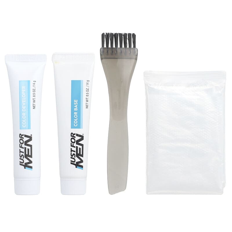 口ひげ＆あごひげ、ブラシで塗れる簡単カラー、M-55 リアルブラック