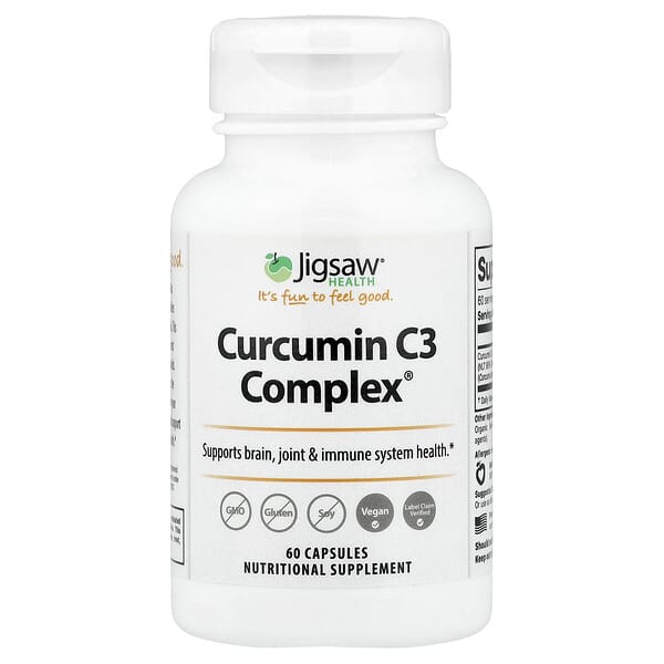 Jigsaw Health, Curcumin C3 Complex®, 60 Capsules (500 mg per Capsule)