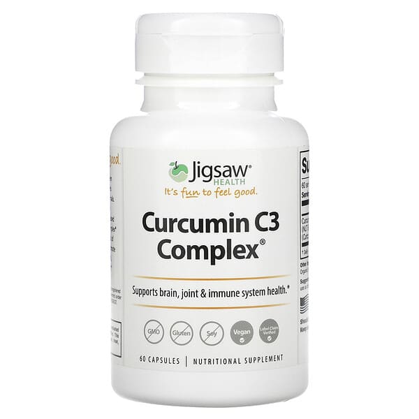 Curcumin C3 Complex, 60 Capsules (500 mg per Capsule)