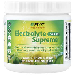 Jigsaw Health, Electrolyte Supreme™, Limon-Limon, 12,5 oz (354 g)