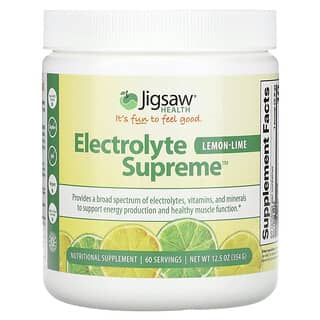 Jigsaw Health, Electrolyte Supreme, Citron et citron vert, 354 g