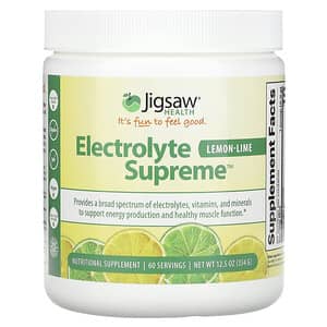 Jigsaw Health, Electrolyte Supreme, Lemon-Lime, 12.5 oz (354 g)