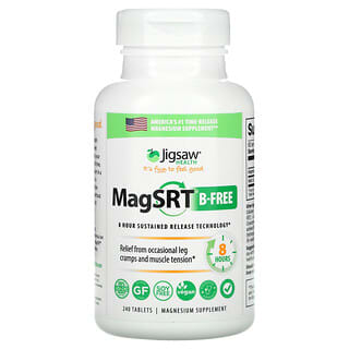 Jigsaw Health, Sem MagSRT B, Magnésio de Liberação Temporizada, 240 comprimidos