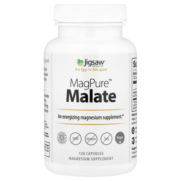 Jigsaw Health, MagPure™ Malate, 120 Capsules (100 mg per Capsule) — product photo 1