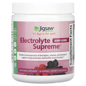 Jigsaw Health, Electrolyte Supreme, Berry-Licious, 11.4 oz (324 g)'