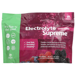 Jigsaw Health, Electrolyte Supreme™, ягоди з ароматом ягід, 60 пакетиків по 5,4 г кожен