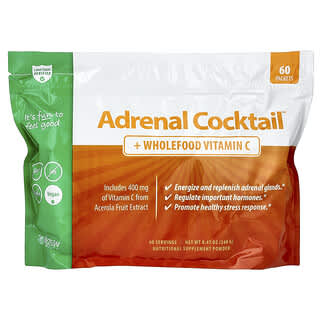 Jigsaw Health, Adrenal Cocktail™ + Wholefood Vitamin C, 60 Packets, 4 g Each