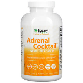 Jigsaw Health, Cocktail surrénal + Vitamine C complète, 360 capsules