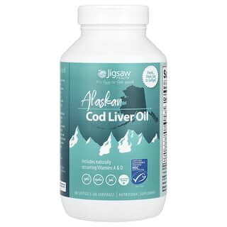 Jigsaw Health, Alaskan Cod Liver Oil, 180 Softgels