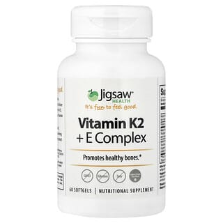 Jigsaw Health, Vitamin K2 + E Complex , 60 Softgels
