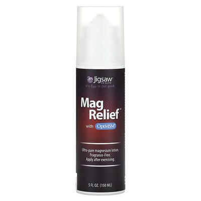 Jigsaw Health, OptiMSM Mag Relief Formula, Unscented, 5 fl oz (150 ml)
