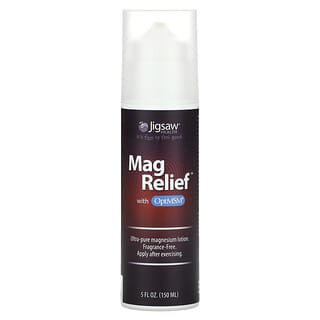 Jigsaw Health, Mag Relief with OptiMSM, Fragrance-Free, 5 fl oz (150 ml)