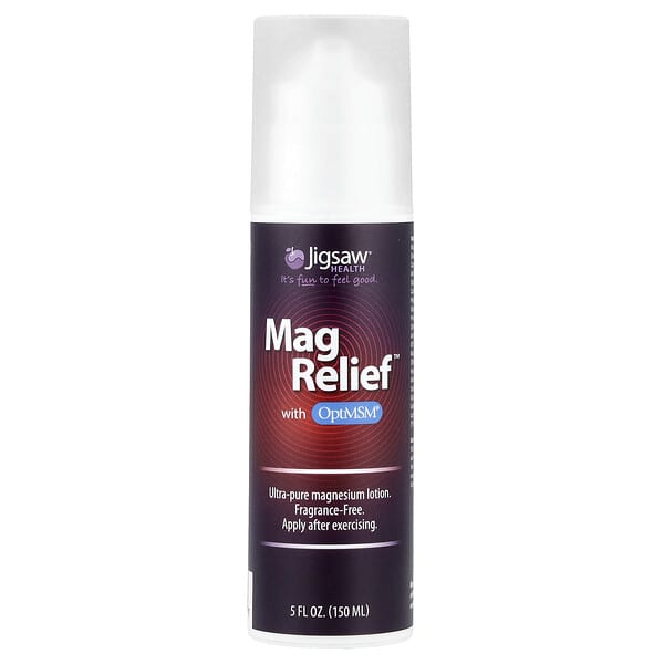 Jigsaw Health, Mag Relief™, OptiMSM® 함유, 향료 무함유, 150ml(5fl oz)