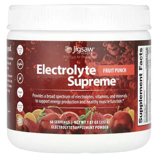 Jigsaw Health, Electrolyte Supreme, Punch aux fruits, 336 g