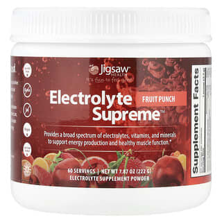 Jigsaw Health, Electrolyte Supreme™, Fruit Punch, 7.87 oz (222 g)