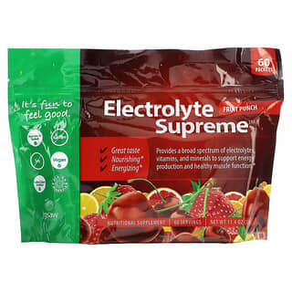 Jigsaw Health, Electrolyte Supreme, Fruit Punch, 60 Packets, 5.6 g Each