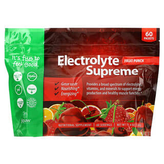 Jigsaw Health, Electrolyte Supreme, Fruchtpunsch, 60 Päckchen, 11,4 oz. (324 g)