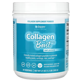 Jigsaw Health, Collagen Boost, Unflavored, 21 oz (595 g)