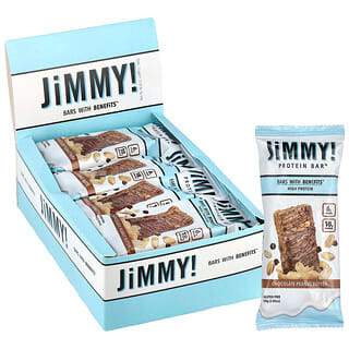 JiMMY!, Bars With Benefits™, Protein Bar™, Chocolate Peanut Butter, 12 Bars, 2.05 oz (58 g) Each