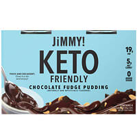 JiMMY!, Keto Friendly Chocolate Fudge Pudding, 4 Cups, 3 oz (85 g) Each