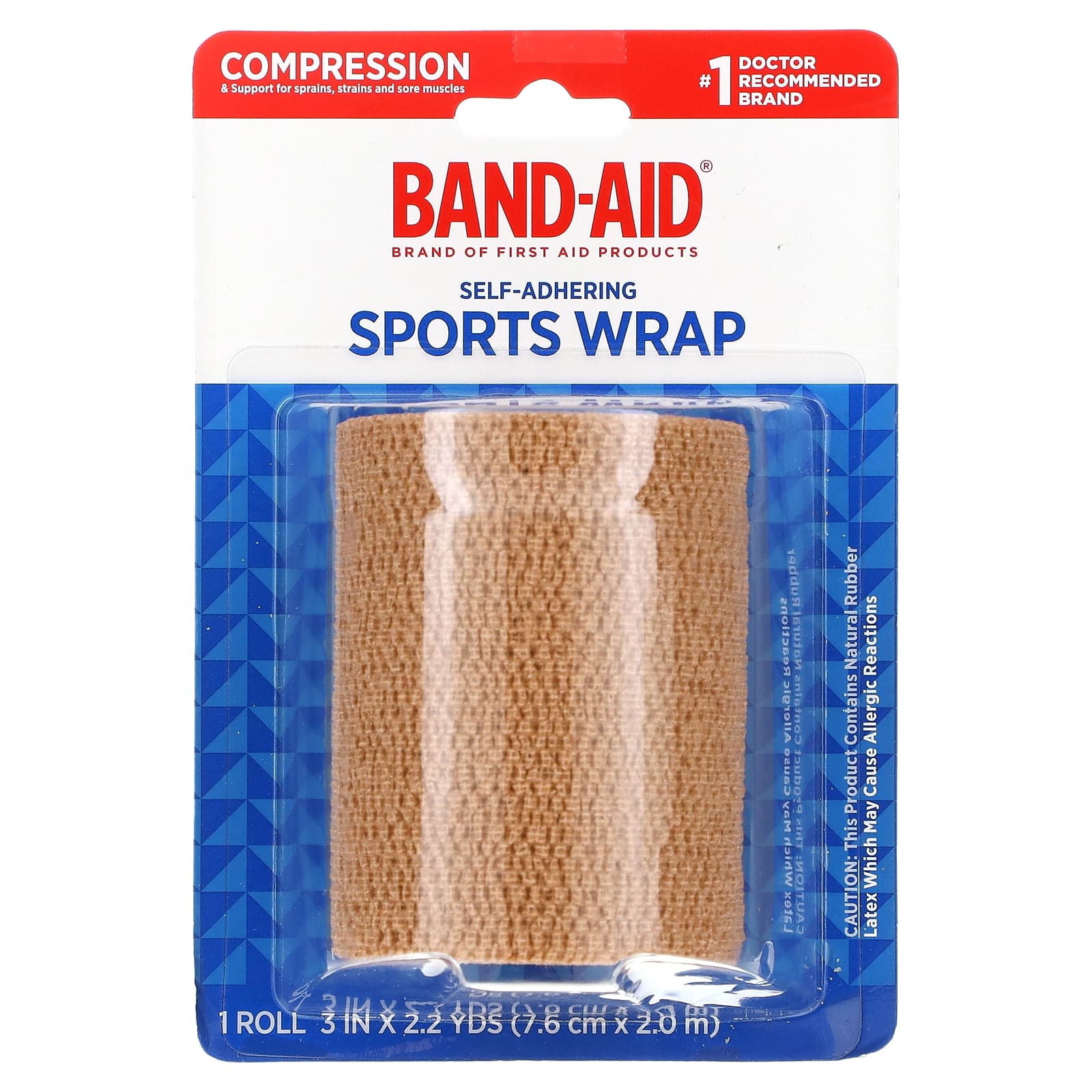 Johnson and Johnson, BandAid, SelfAdhering Sports Wrap, 1 Roll