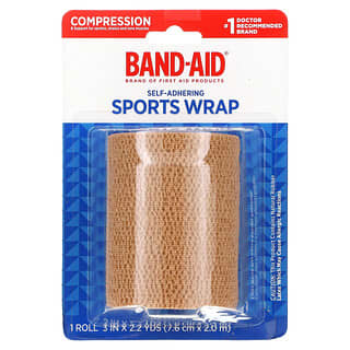 Johnson and Johnson, Band-Aid, Self-Adhering Sports Wrap, 1 Roll