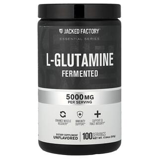 Jacked Factory, Essential Series, L-Glutamine, Fermented, Unflavored, 17.64 oz (500 g)