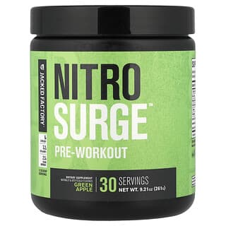 Jacked Factory, Nitro Surge, Pre-Workout, Green Apple, 8.78 oz (249 g)