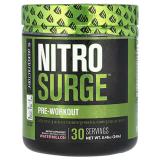 Jacked Factory, Nitro Surge™, Pre-Workout, Watermelon, 8.46 oz (240 g)