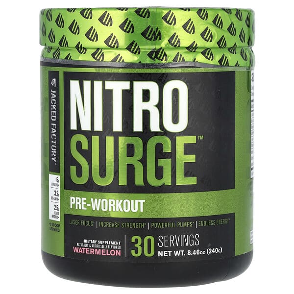 Nitro Surge™, Pre-Workout, Watermelon, 8.46 oz (240 g)