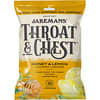 Throat & Chest, льодяники зі смаком меду та лимону, 30 льодяників