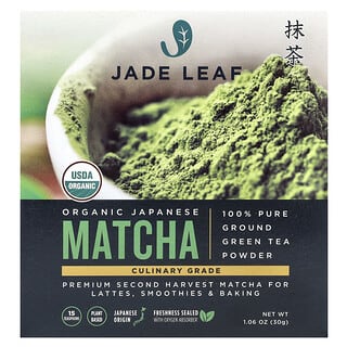 Jade Leaf Matcha, Matcha japonés orgánico, 30 g (1,06 oz)