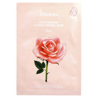 JM Solution, Glow Luminous Flower Firming Beauty Mask, Rose , 1 Sheet, 1.01 fl oz (30 ml)