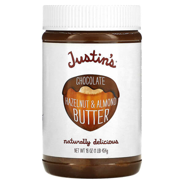 Justin's Nut Butter, チョコレート ヘーゼルナッツ バター ブレンド, 16 oz (454 g)