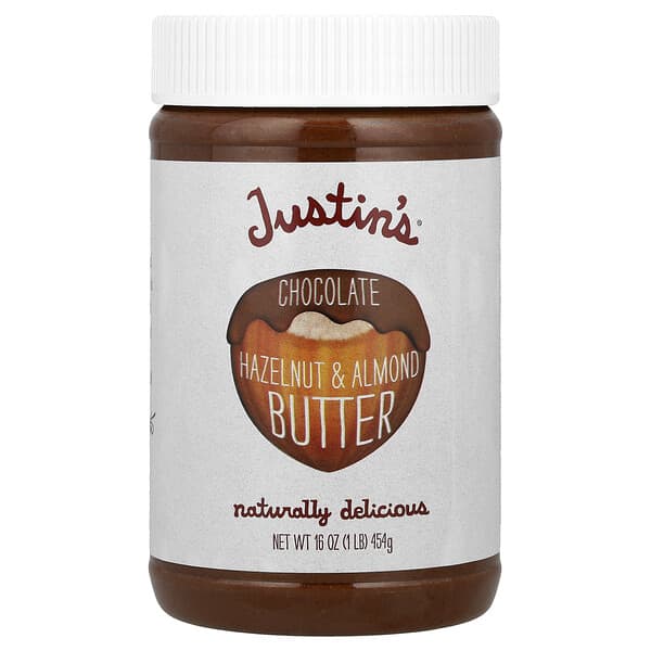 Justin's Nut Butter, 巧克力榛子醬，16盎司（454克）